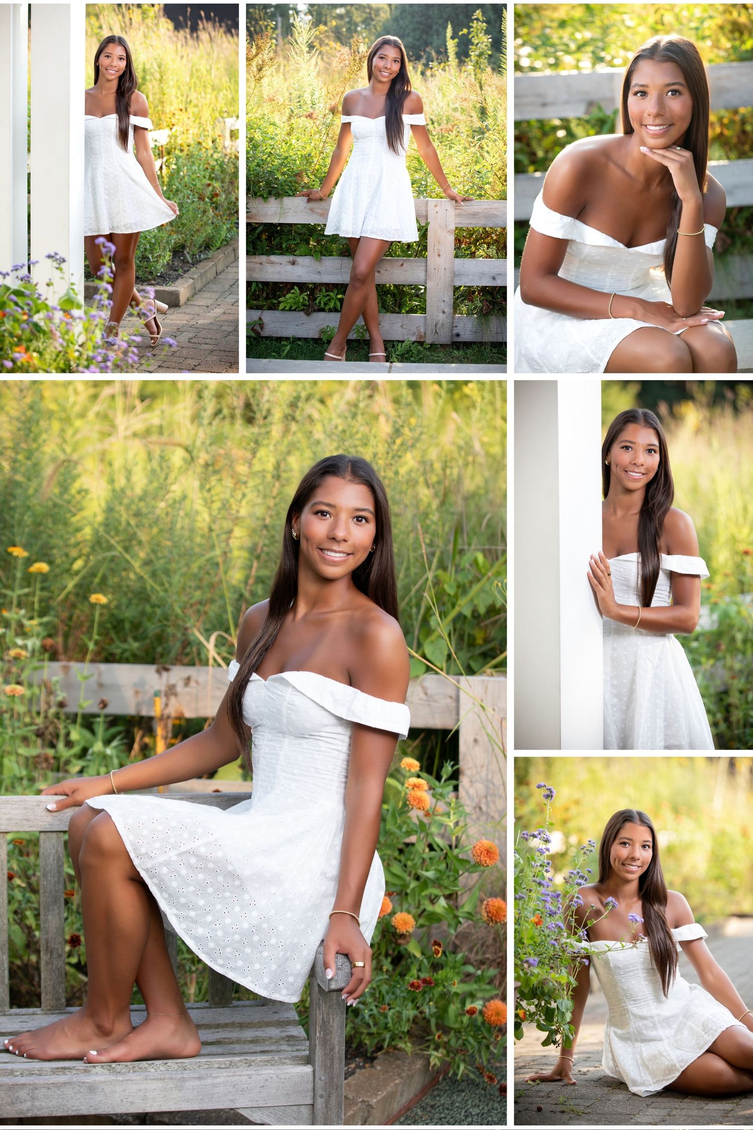 Olentangy senior pictures in Inniswoods.  Senior pictures in the park.  Senior pictures with flowers. Floral senior pictures.