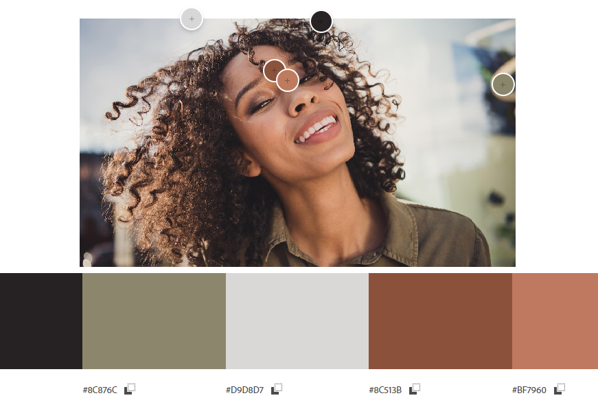 example of a color palette for photography
