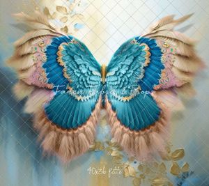 fancy fabrics blue butterfly photography backdrop background