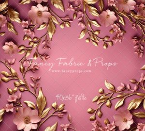pink and gold photography backdrop background