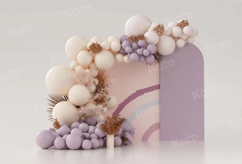 pink balloons arches photography backdrop background