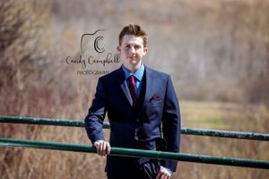 High School Graduate at overview Golf Course in Mannville, Alberta.