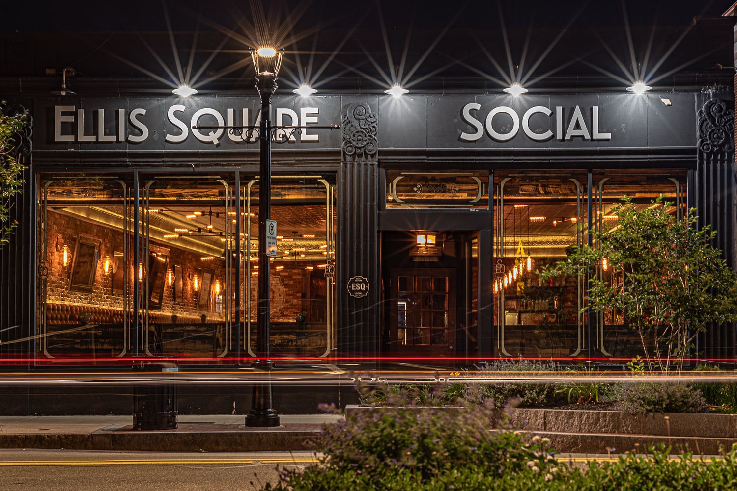 Beverly Massachusetts Photography Ellis Square Social Cabot St at Night