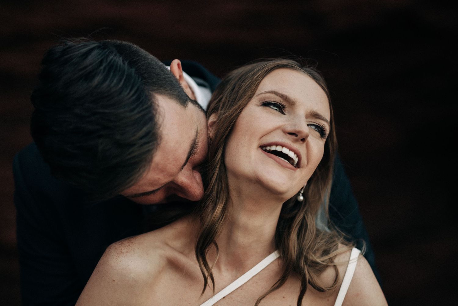 Intimate moment captured with natural lighting and warm tones.