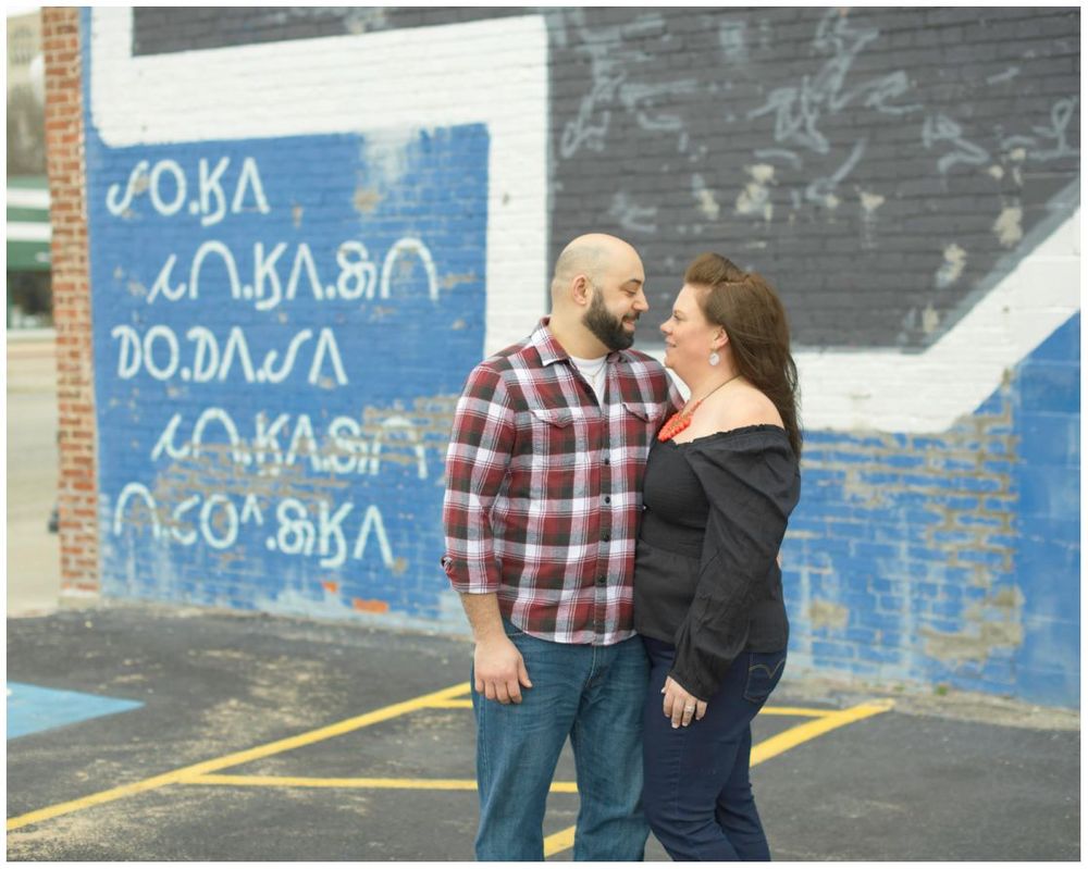 Destination Couple Anniversary Session at Native Mural in Downtown Pawhuska Oklahoma by Kristi Bray Photography