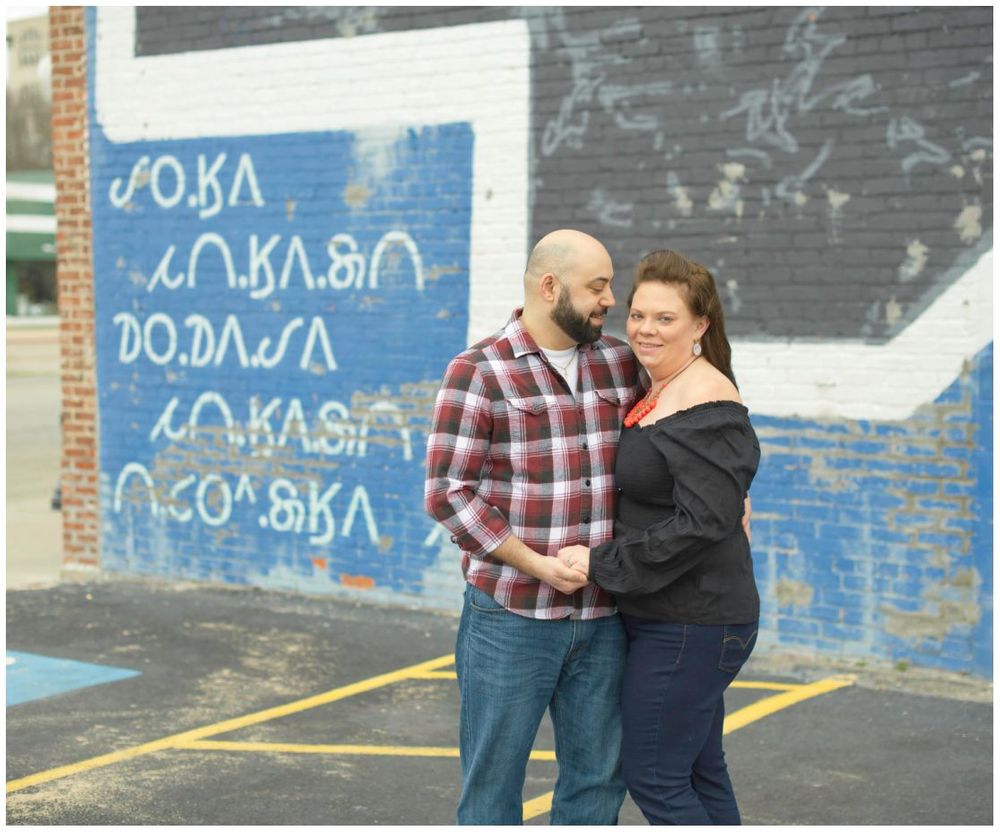 Destination Couple Anniversary Session at Native Mural in Downtown Pawhuska Oklahoma by Kristi Bray Photography