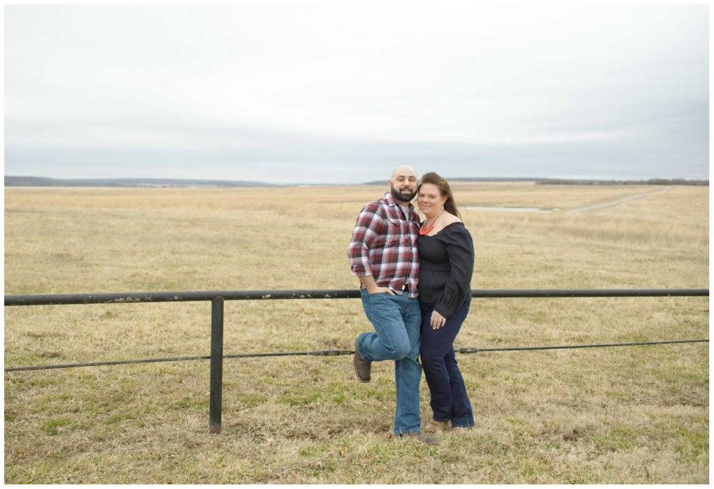 Couple Anniversary Session in Pawhuska at Country Farm Field by Bartlesville Photographer Kristi Bray Photography