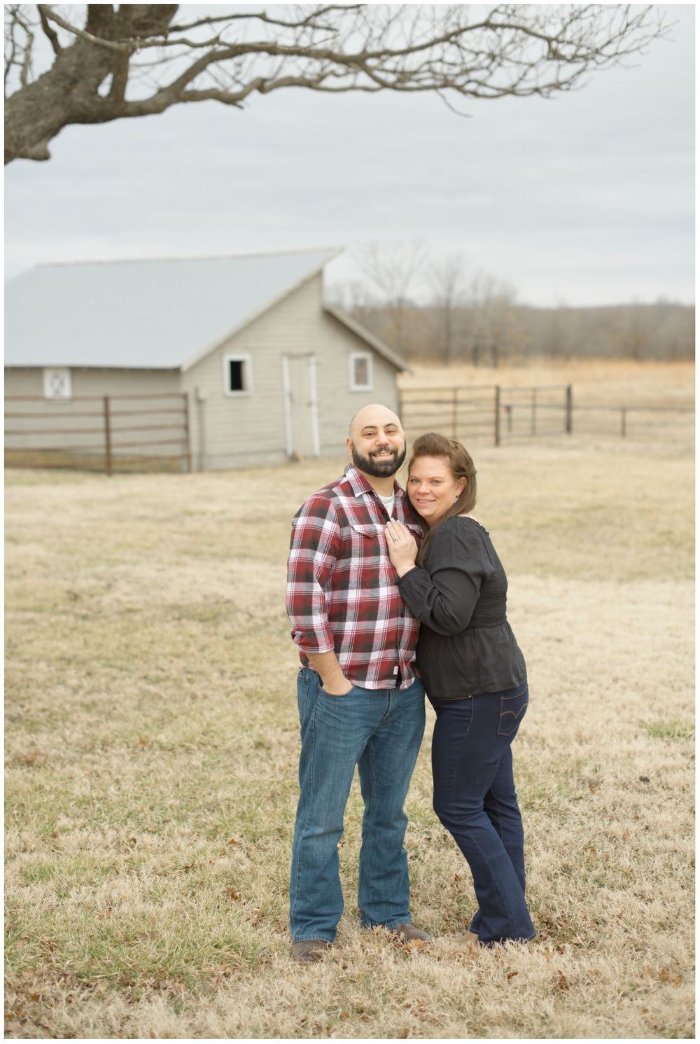 Couple Anniversary Session in Pawhuska at Country Farm Field by Bartlesville Photographer Kristi Bray Photography