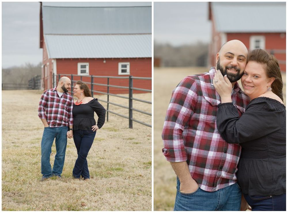 Couple Anniversary Session in Pawhuska at Country Farm Field by Bartlesville Photographer Kristi Bray Photography