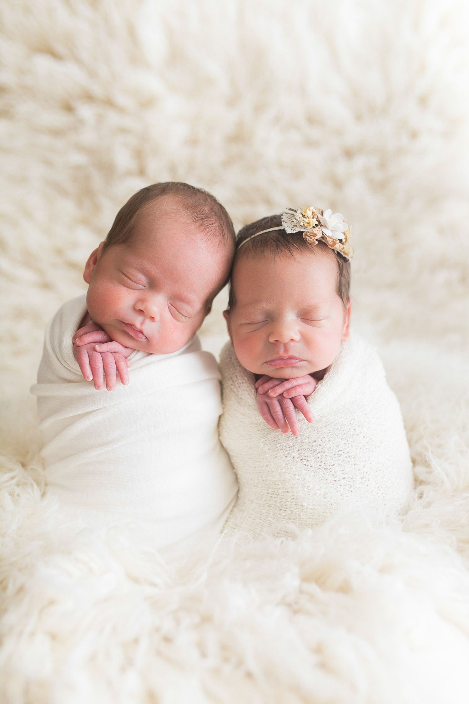 newborn photographer in omaha, twin newborn photo, light and airy newborn photos, testimonial about nikki mcleay photos