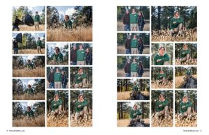 Photo collage featuring multiple outdoor lifestyle shots in natural settings.