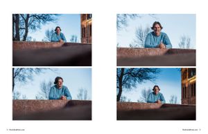 Series of casual outdoor portraits taken from various angles.