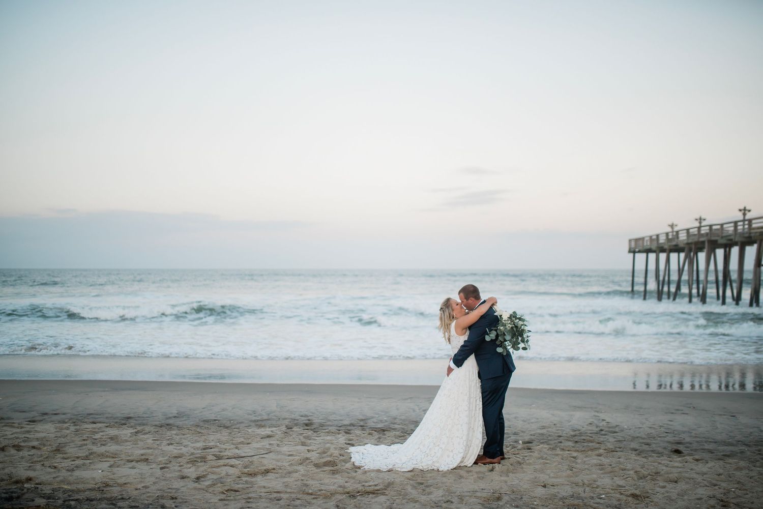 Kitty Hawk Pier, NC OBX wedding photographer