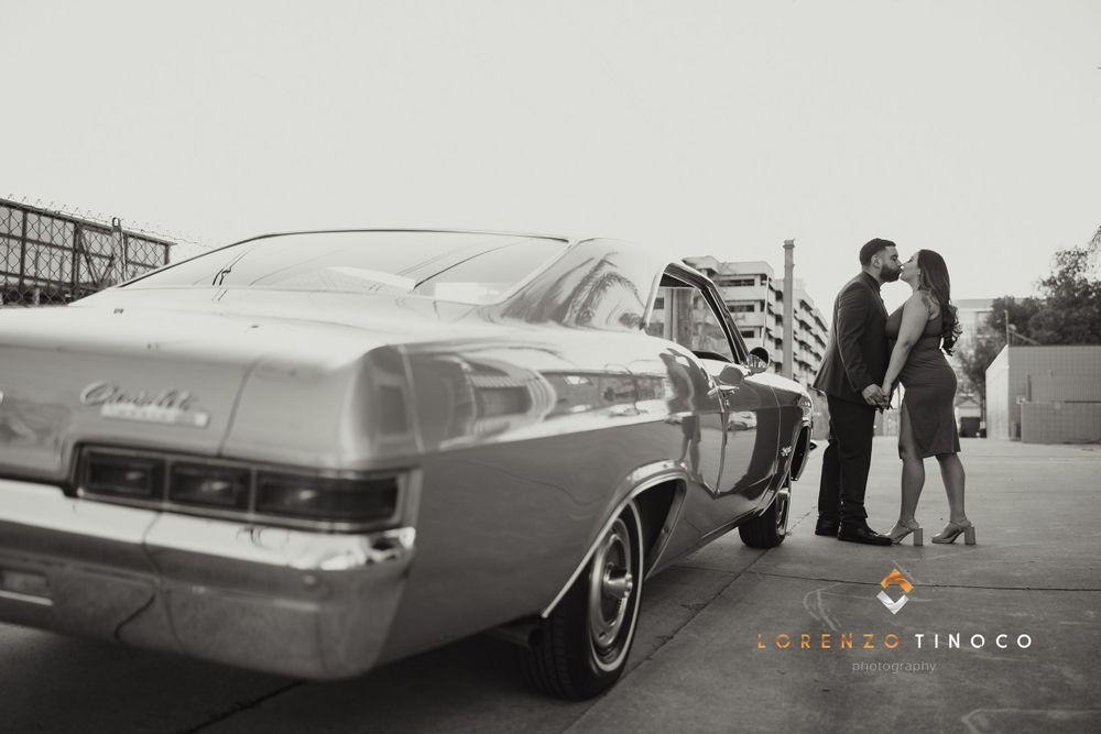 Black and white classic Engagement Session