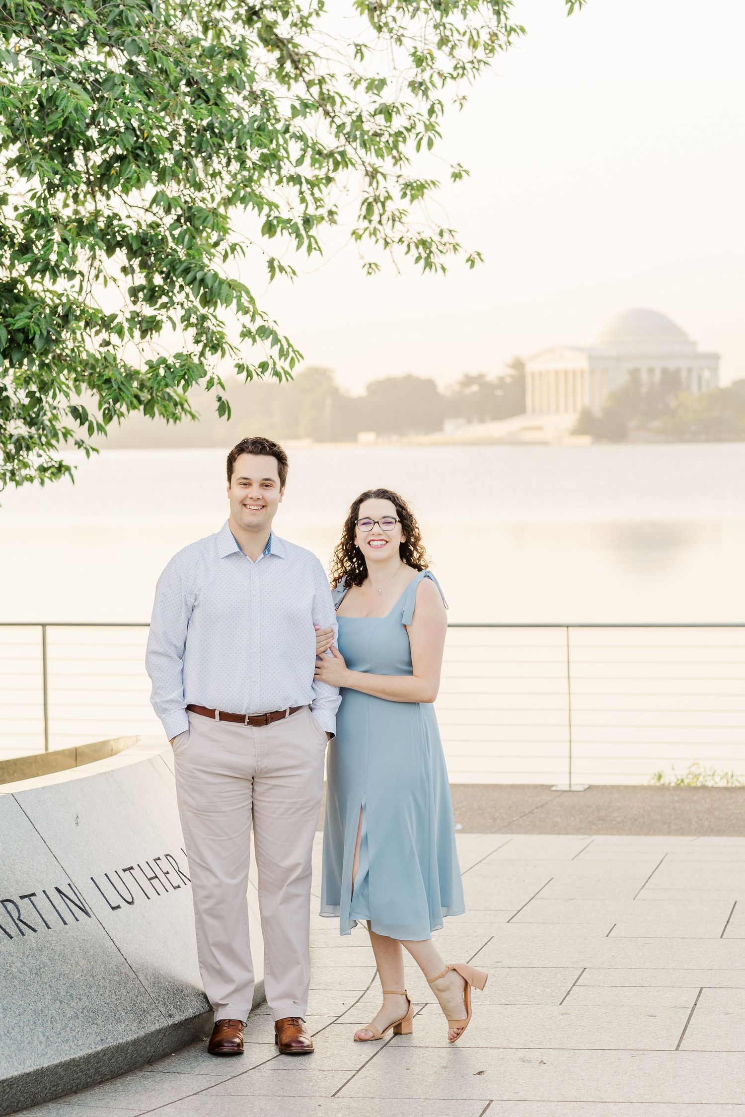 WASHINGTON DC ENGAGEMENT PICTURES JEFFERSON MEMORIAL TIDAL BASIN
