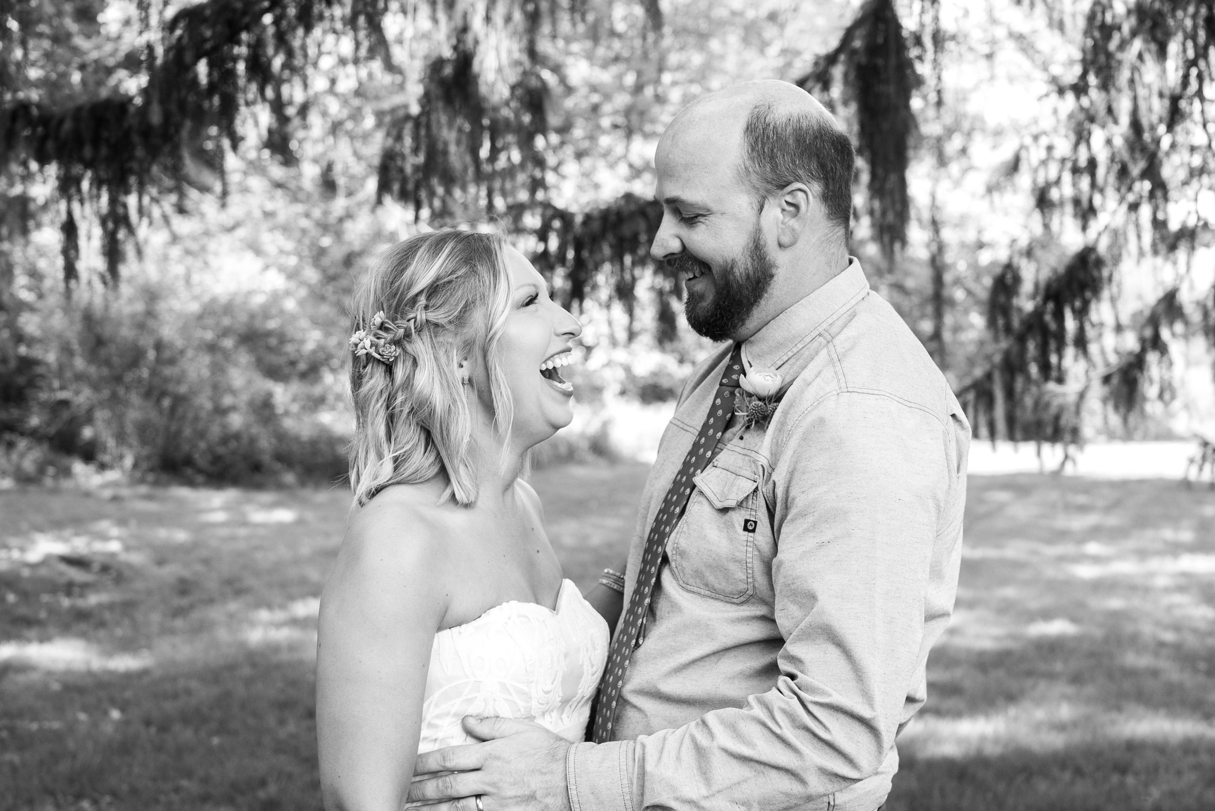 First Look Photos Bride and Groom. Downtown Grand Rapids Wedding Portraits. John Ball Zoo Weddings. Wedding Photography.