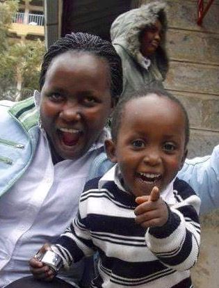 Kenyan mother and son - surprise