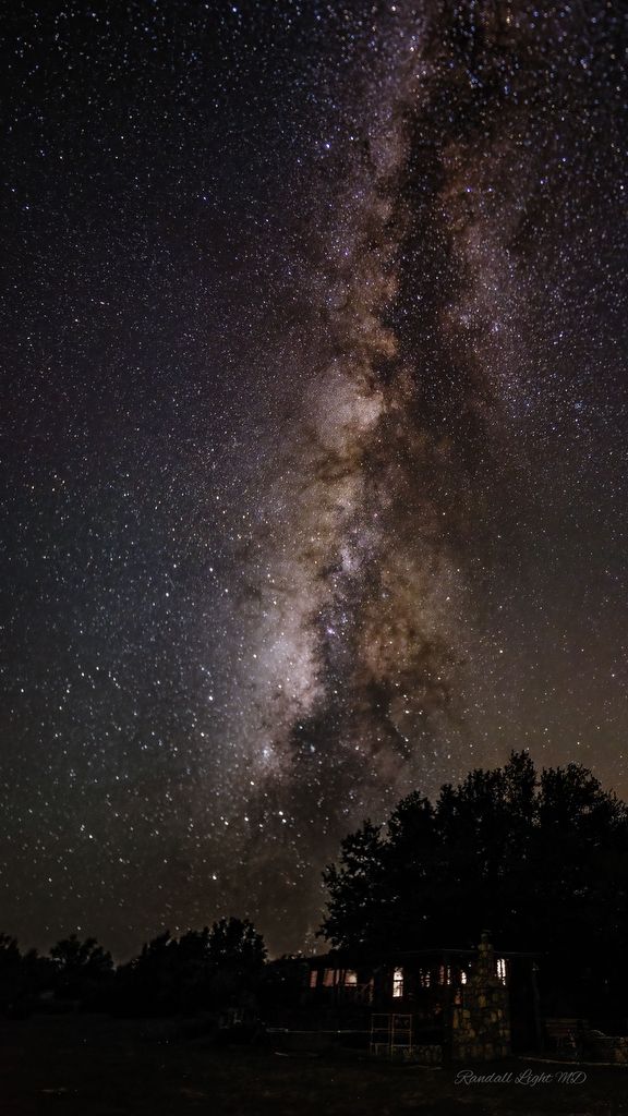 MILKY WAY OVER THE X-BAR RANCH LODGE