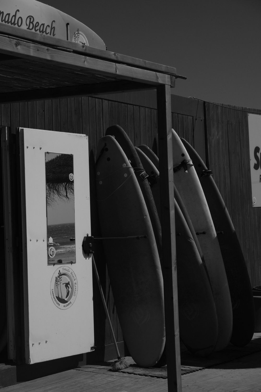 artsy surf boards black and white