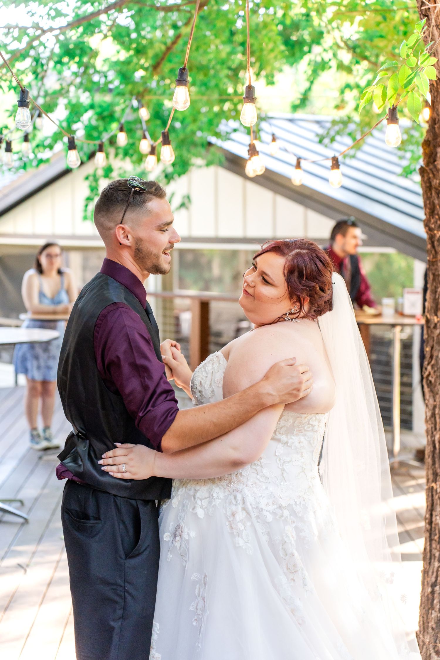 bride dances with her brother