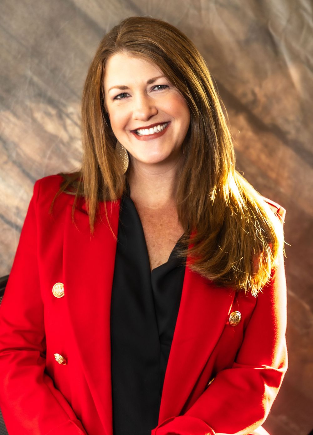 Misty Stathos head shot with Mason Jar Photography in Lexington, SC, professional headshots