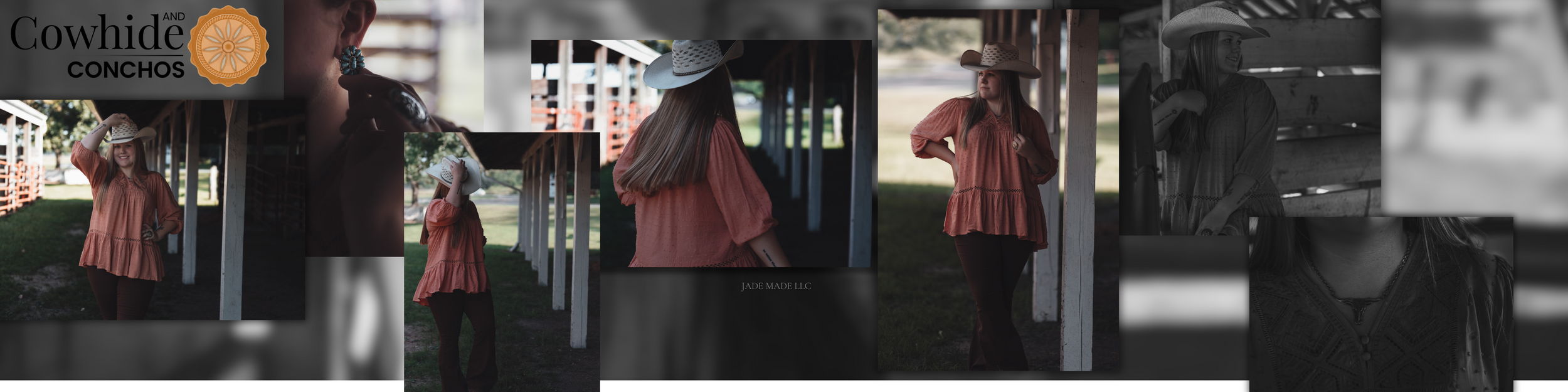 cowhide and conch brand session with Iowa photographer Jade Made LLC
