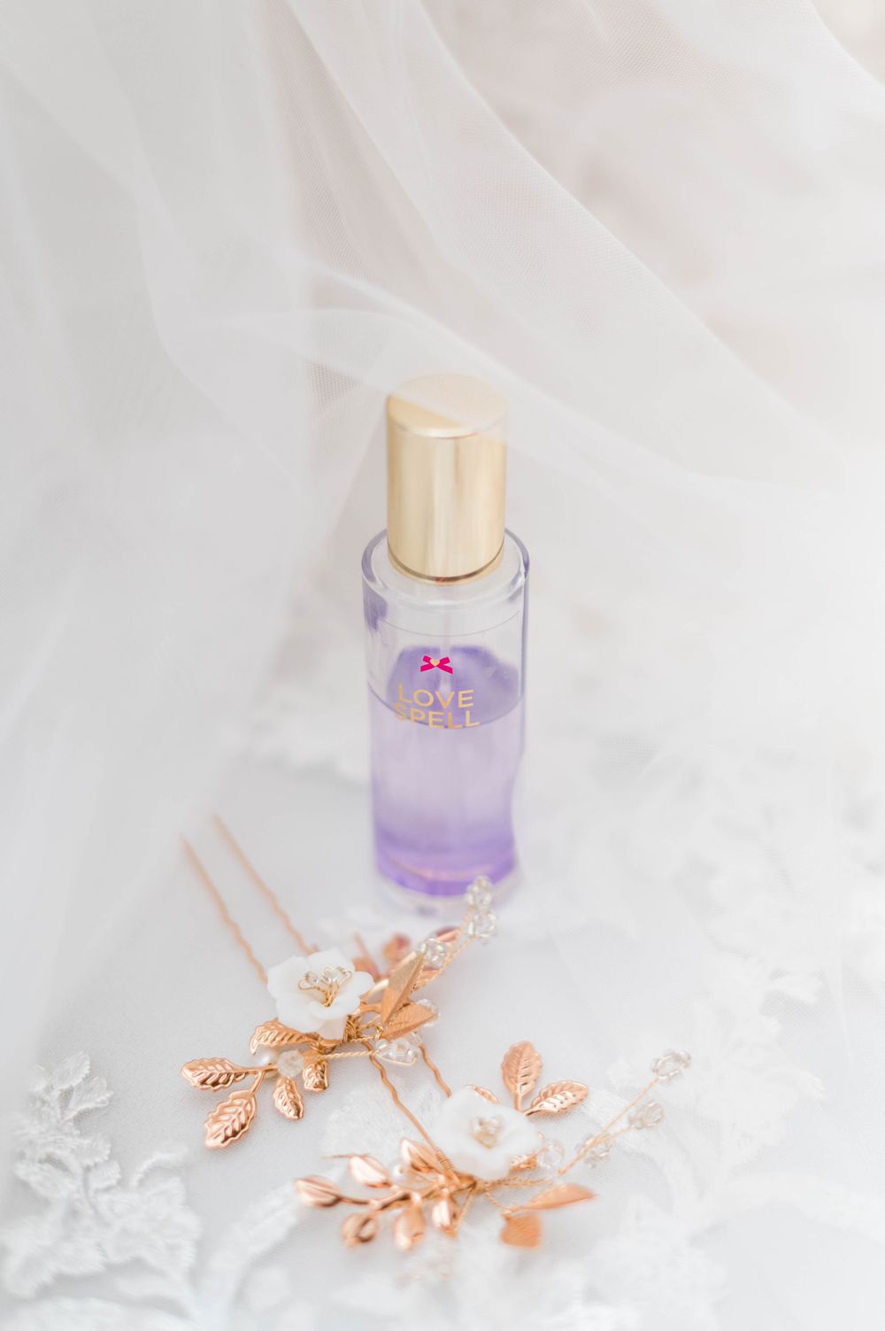 Bridal details for catholic wedding at St. Monica Catholic Church in Edmond, OK.