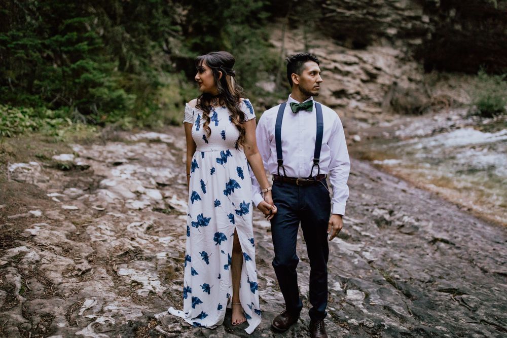 johnston canyon engagement session