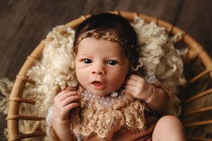 baby with open eyes in pictures
