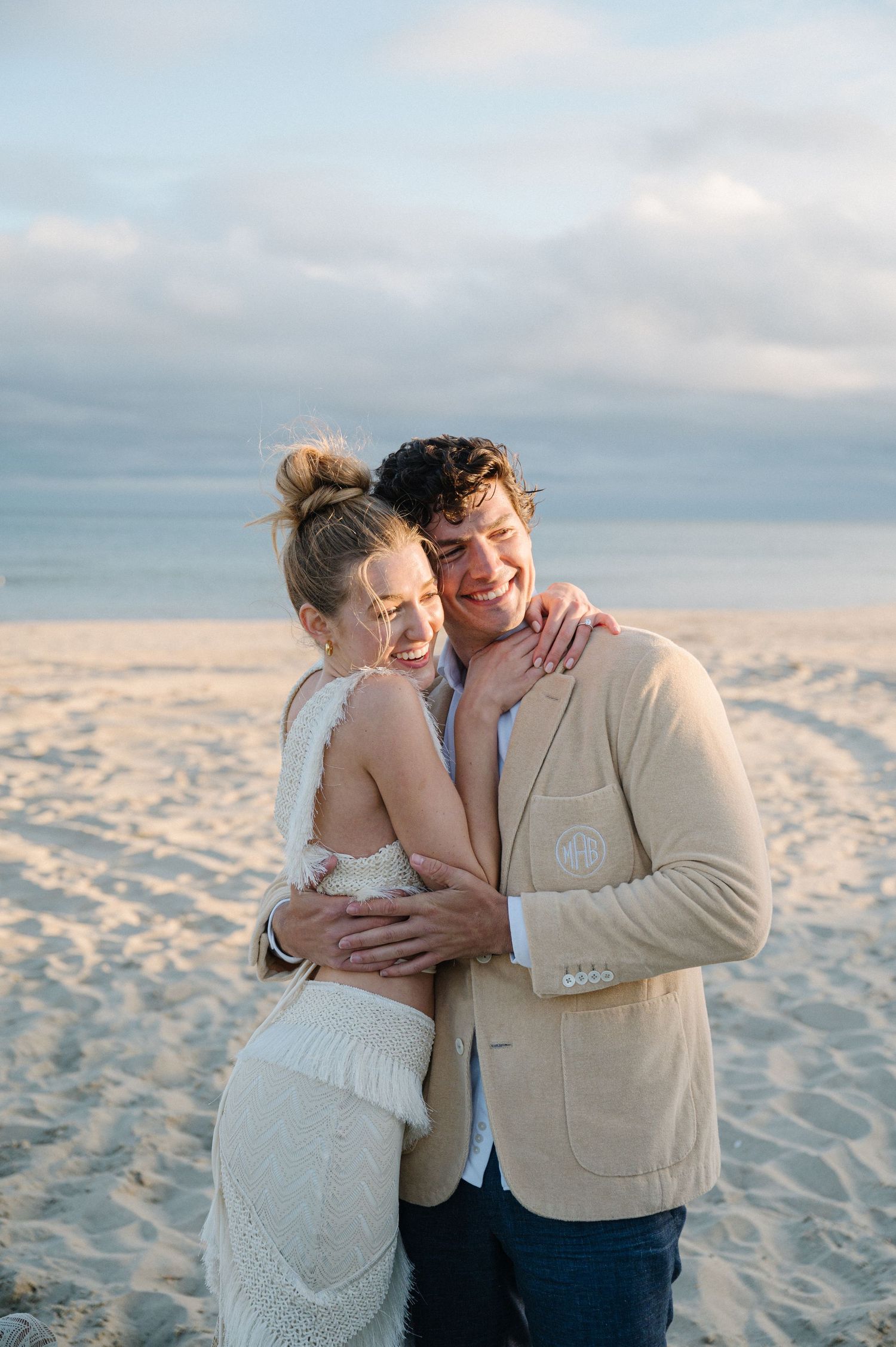 Modern Nantucket Island Pre-Wedding Beach Session | Candace Sims New England Luxury Fine Art Wedding Photographer
