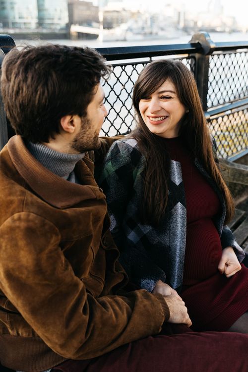 Pregnancy photoshoot by Tower Bridge East London maternity