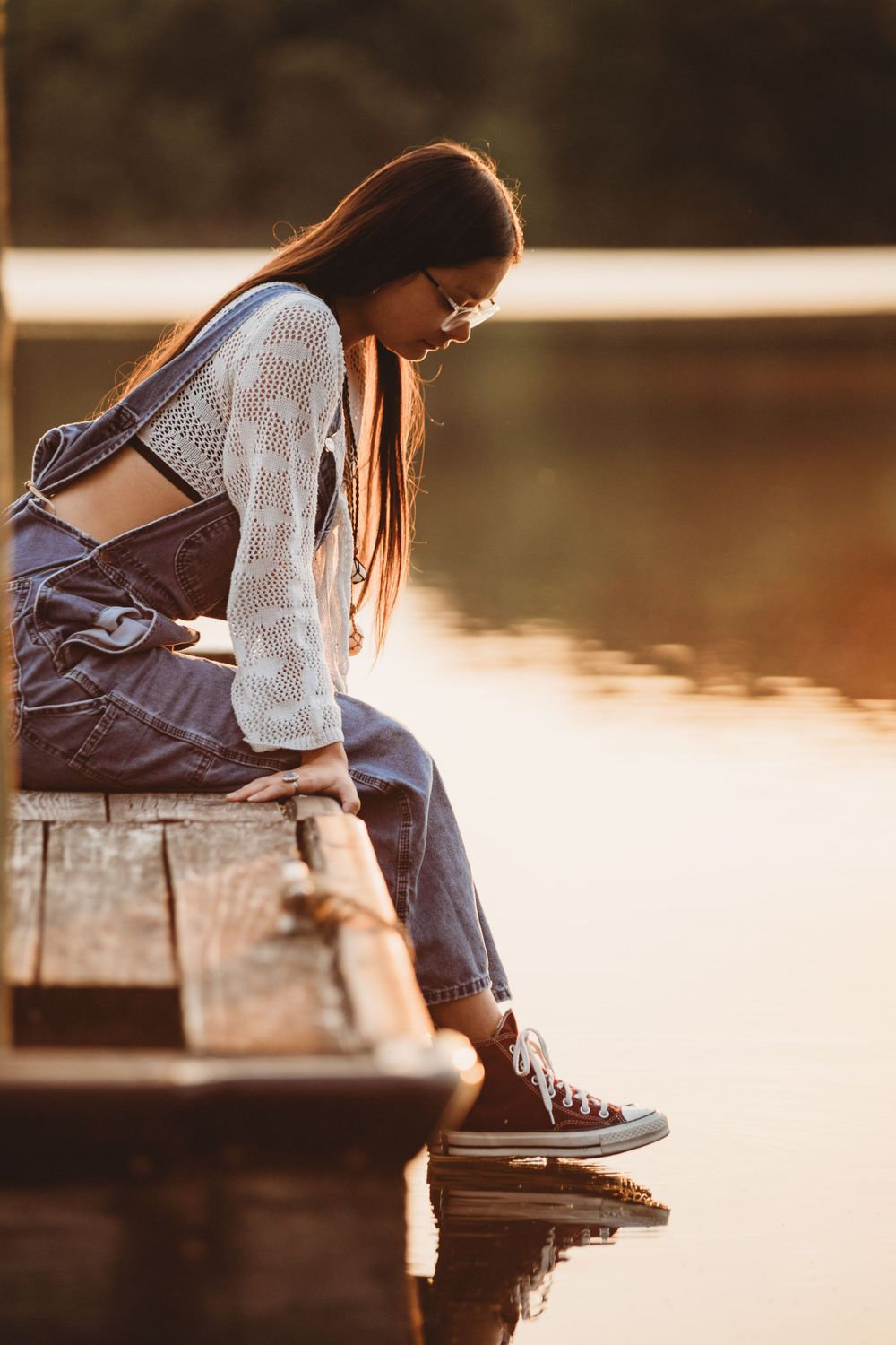 Senior portrait by the water