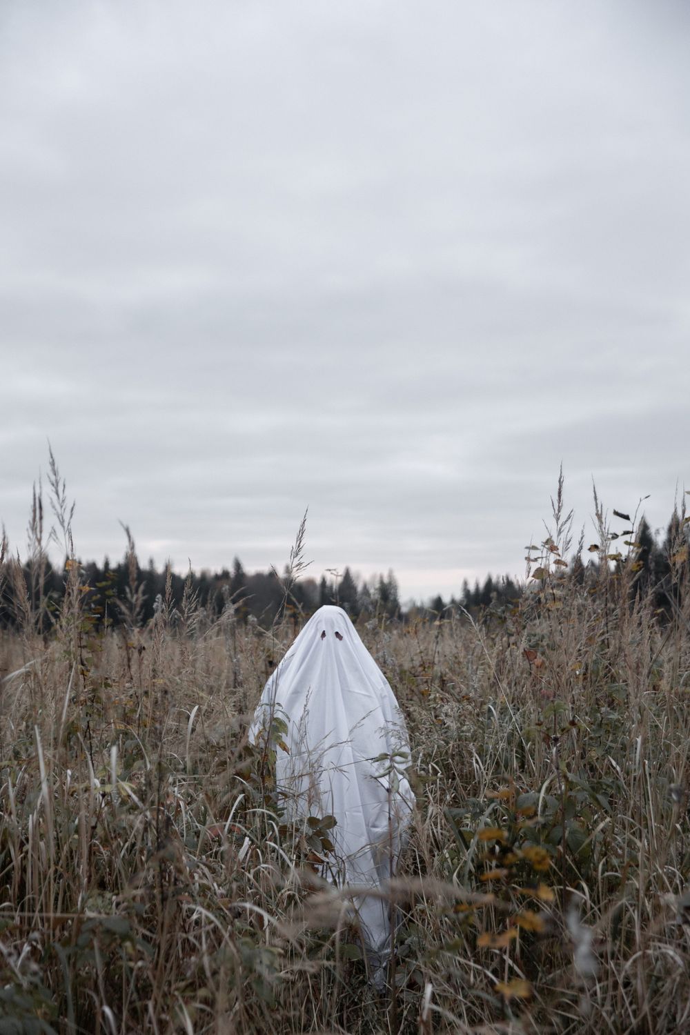 Strongshot Studio, Martinez, GA, Creative Photography, halloween ghost outdoors.