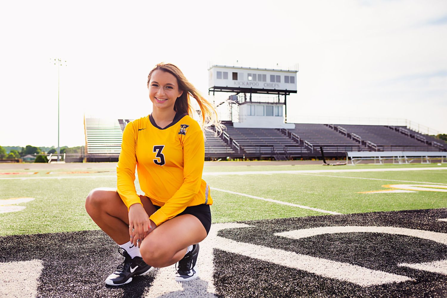 Senior girl sports portrait