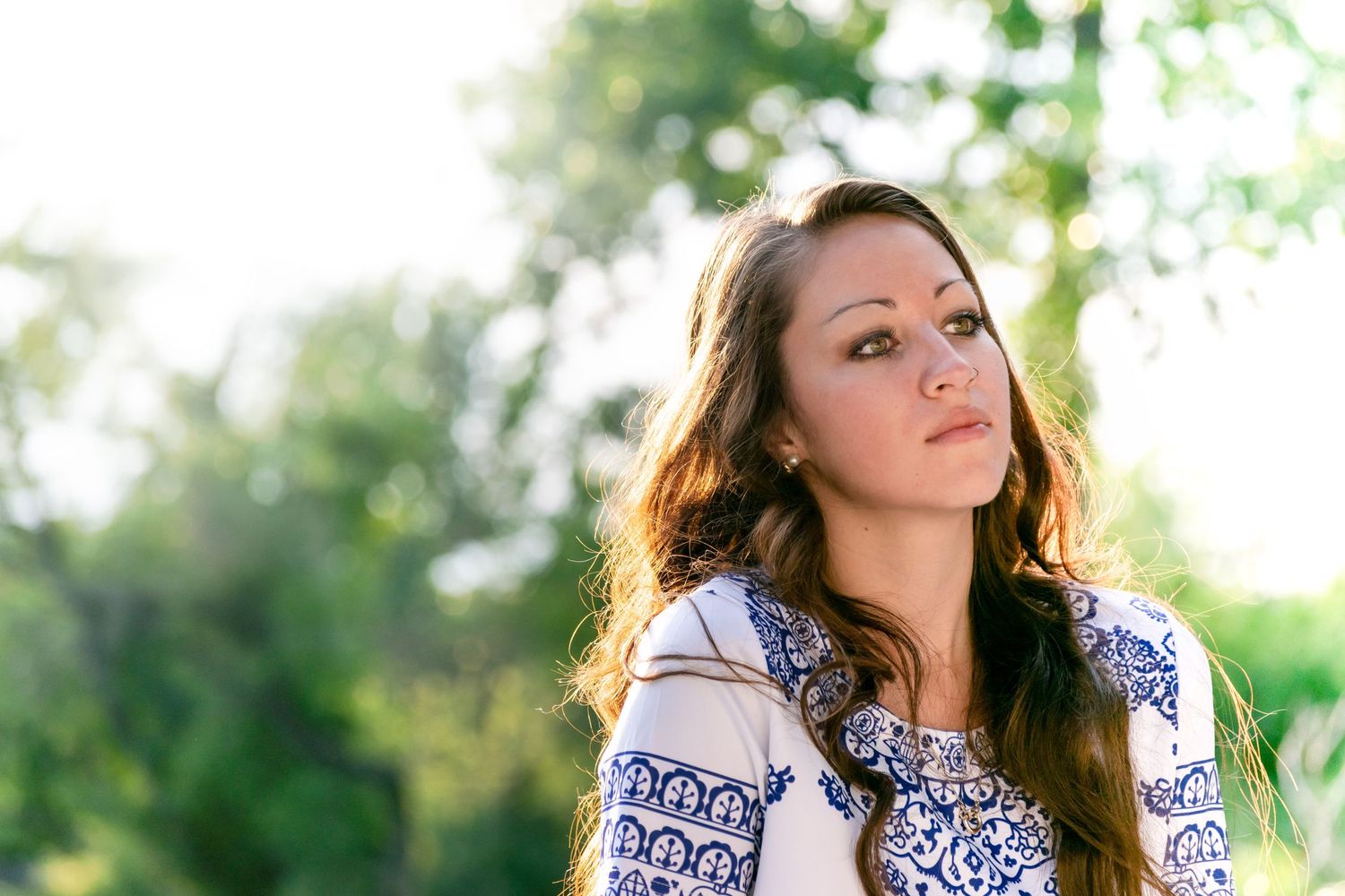 Woman in park located in Belmar Park, Lakewood, Colorado