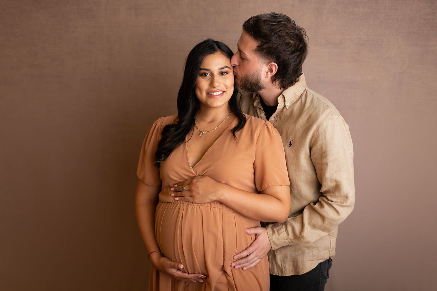 Maternity Session in studio in New Jersey