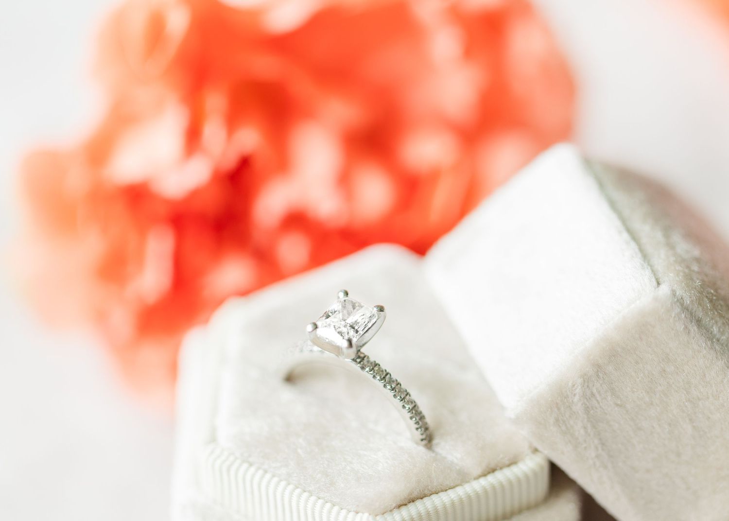 engagement ring closeup