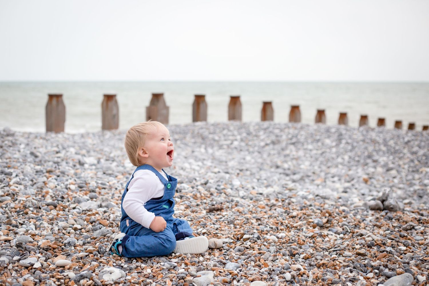 boy on eastbourne beach
