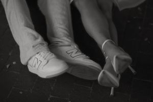 Fort Worth Texas engagement photographer with a city vibe and a retro feel. Vintage engagement session in Fort Worth