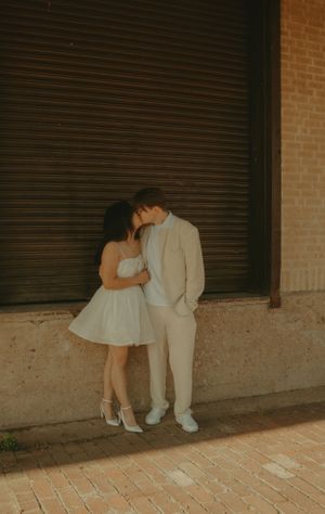 Fort Worth Texas engagement photographer with a city vibe and a retro feel. Vintage engagement session in Fort Worth