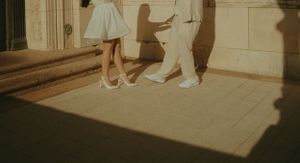 Fort Worth Texas engagement photographer with a city vibe and a retro feel. Vintage engagement session in Fort Worth