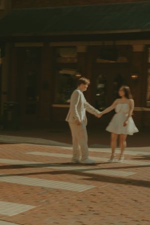 Fort Worth Texas engagement photographer with a city vibe and a retro feel. Vintage engagement session in Fort Worth