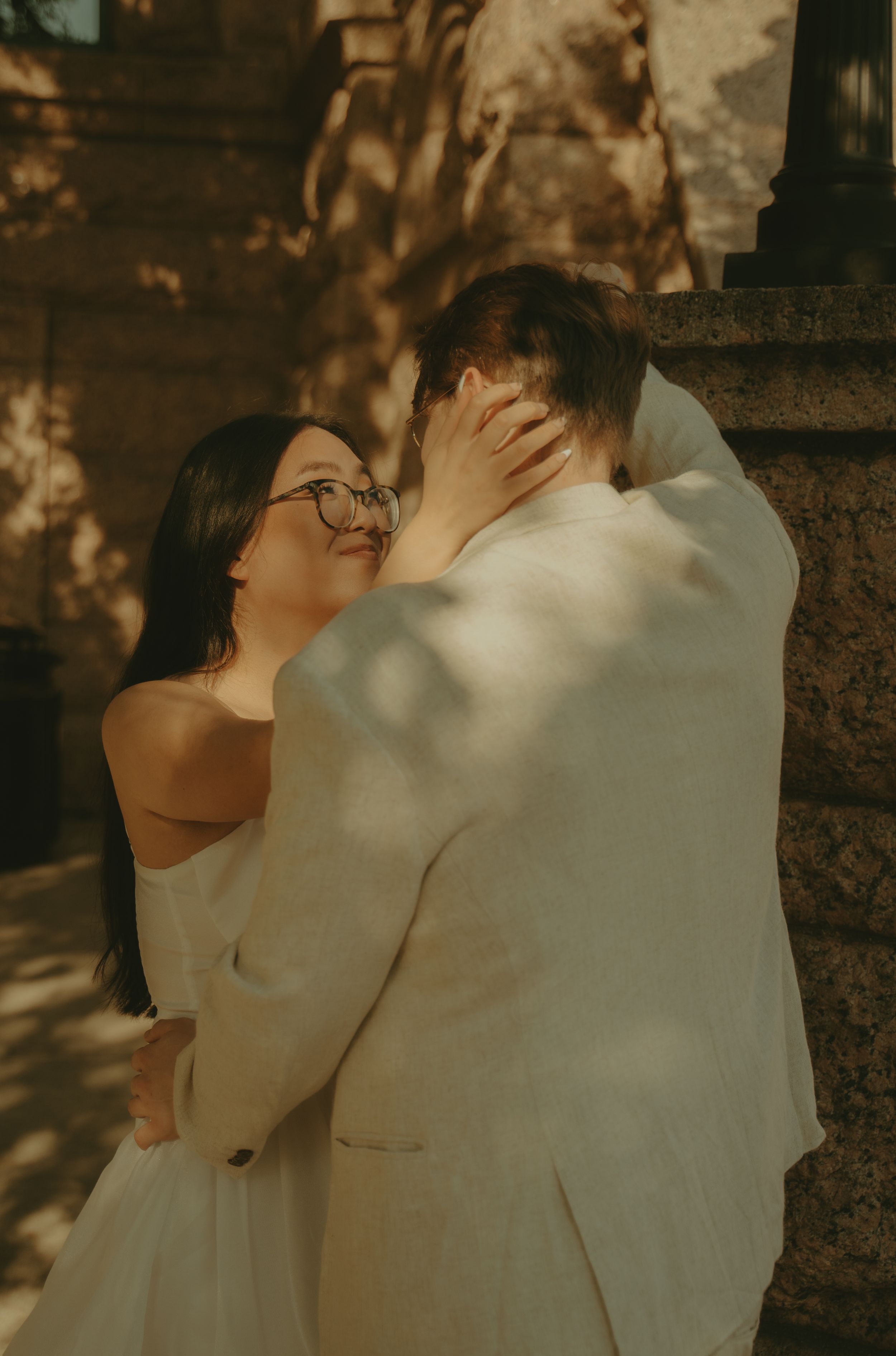 Fort Worth Texas engagement photographer with a city vibe and a retro feel. Vintage engagement session in Fort Worth