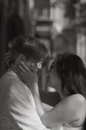 Fort Worth Texas engagement photographer with a city vibe and a retro feel. Vintage engagement session in Fort Worth