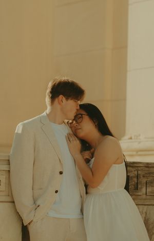 Fort Worth Texas engagement photographer with a city vibe and a retro feel. Vintage engagement session in Fort Worth