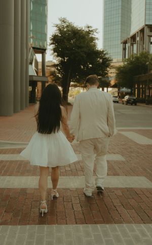 Fort Worth Texas engagement photographer with a city vibe and a retro feel. Vintage engagement session in Fort Worth