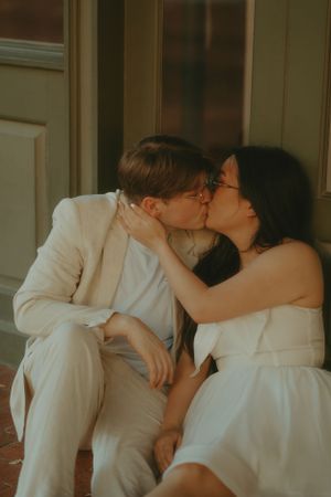 Fort Worth Texas engagement photographer with a city vibe and a retro feel. Vintage engagement session in Fort Worth