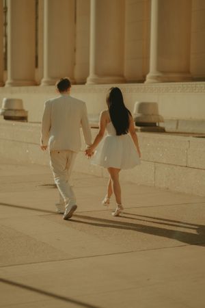 Fort Worth Texas engagement photographer with a city vibe and a retro feel. Vintage engagement session in Fort Worth