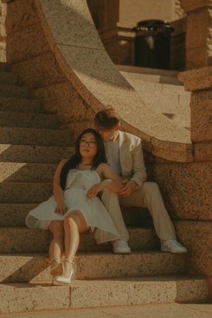 Fort Worth Texas engagement photographer with a city vibe and a retro feel. Vintage engagement session in Fort Worth Fort Worth Texas engage