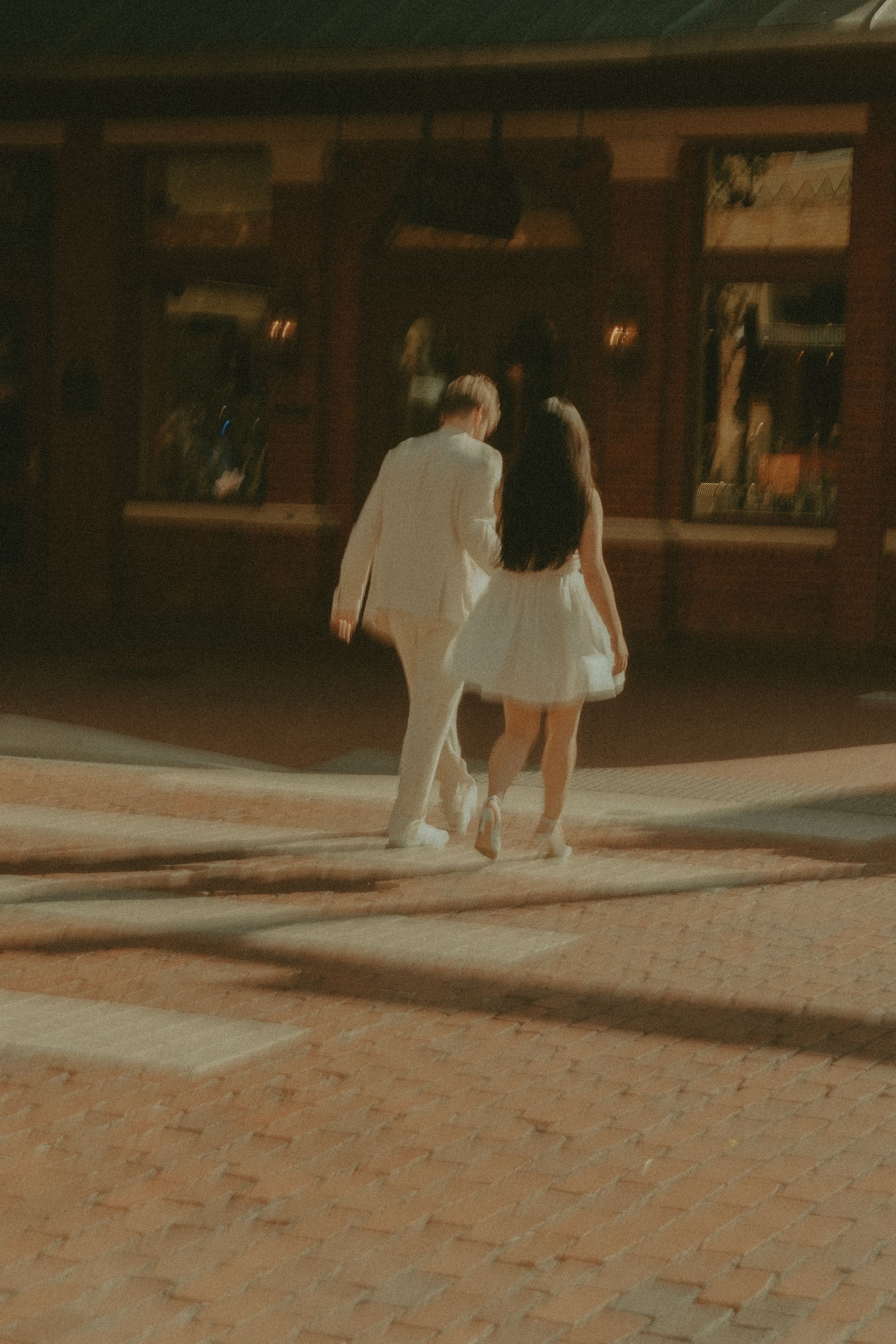 Fort Worth Texas engagement photographer with a city vibe and a retro feel. Vintage engagement session in Fort Worth